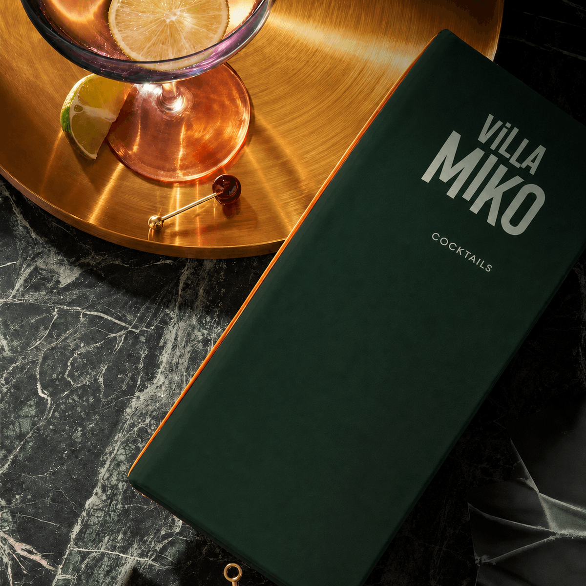 Menu cocktails